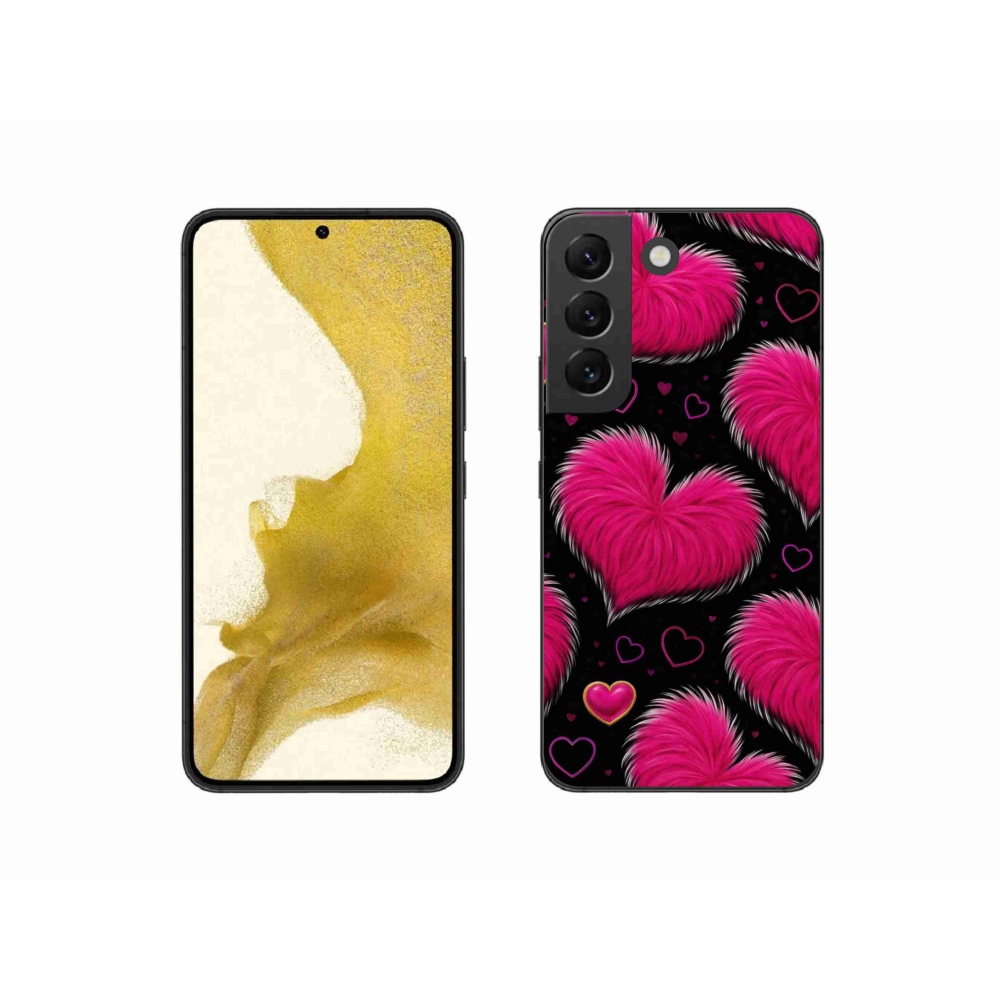 Gelový kryt mmCase na Samsung Galaxy S22 5G - hebká srdce