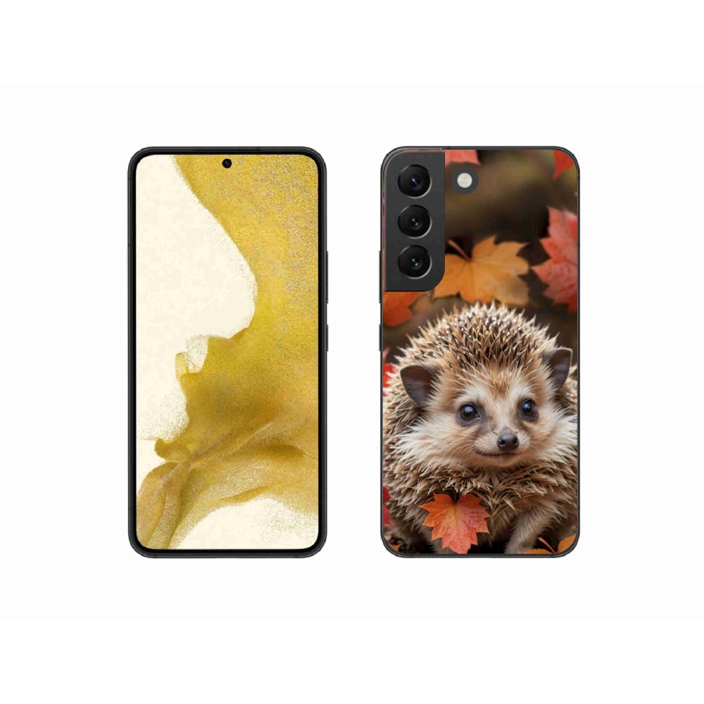 Gelový kryt mmCase na Samsung Galaxy S22 5G - ježek v listí