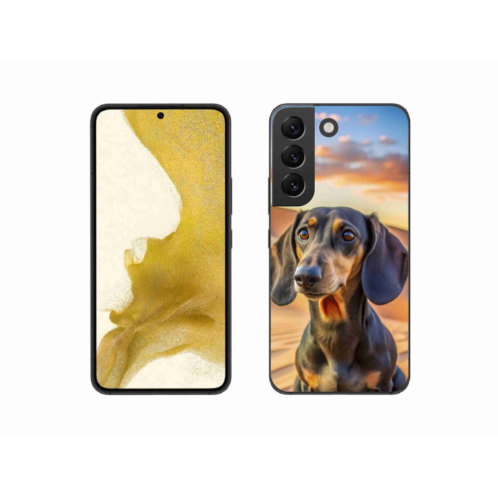 Gelový kryt mmCase na Samsung Galaxy S22 5G - jezevčík 3 