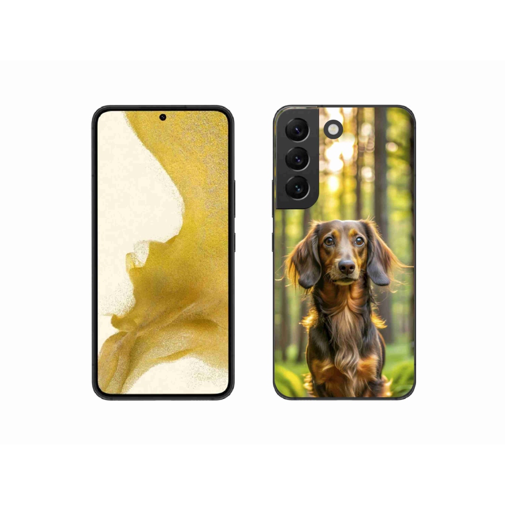 Gelový kryt mmCase na Samsung Galaxy S22 5G - jezevčík 4