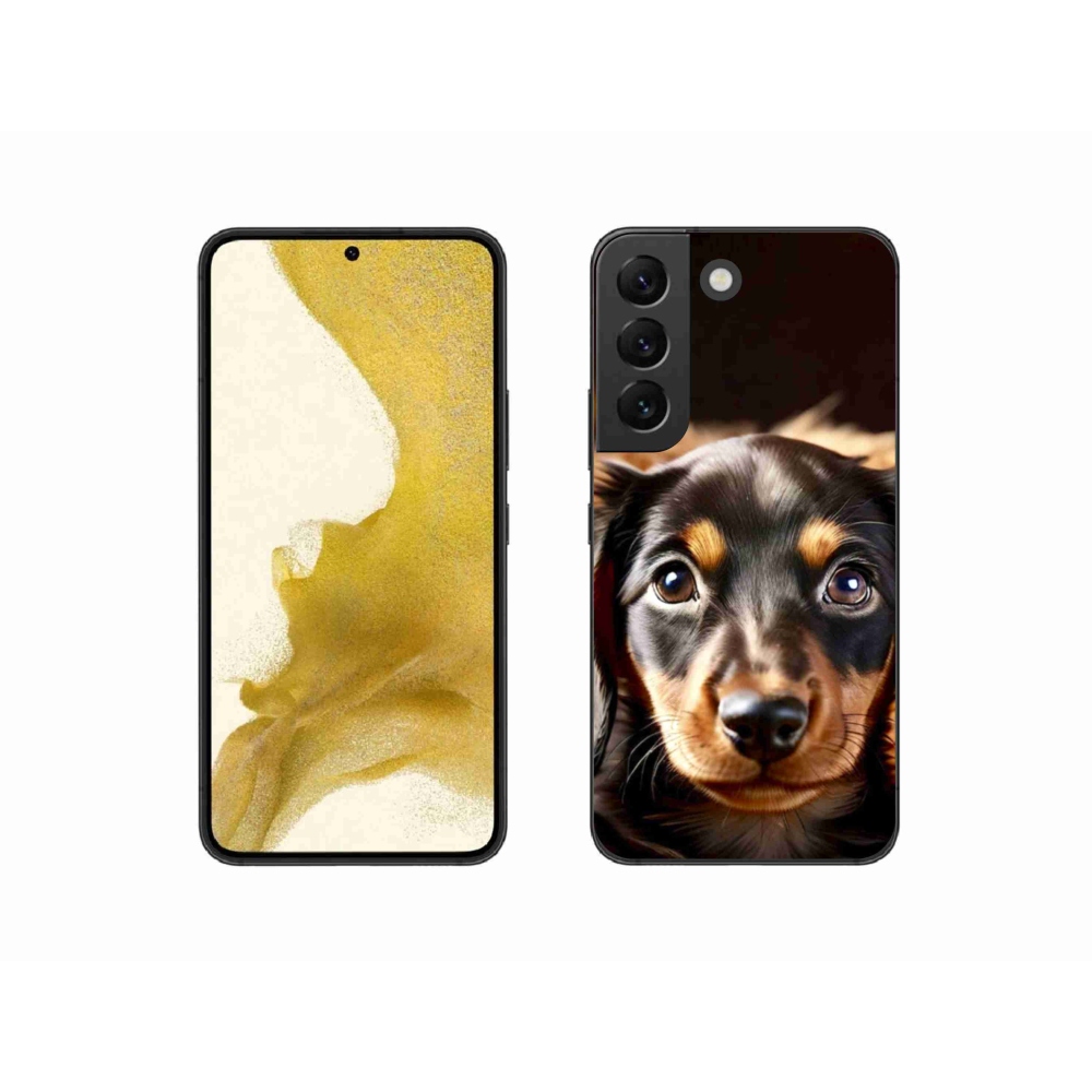 Gelový kryt mmCase na Samsung Galaxy S22 5G - jezevčík