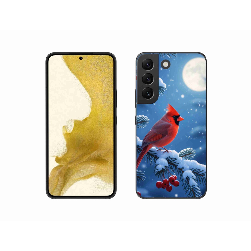 Gelový kryt mmCase na Samsung Galaxy S22 5G - kardinál červený