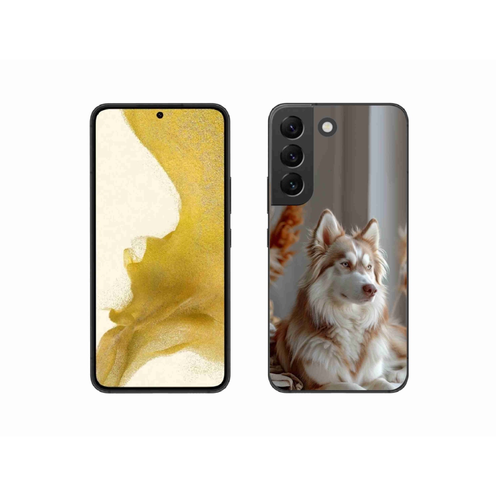 Gelový kryt mmCase na Samsung Galaxy S22 5G - klidný sibiřský husky