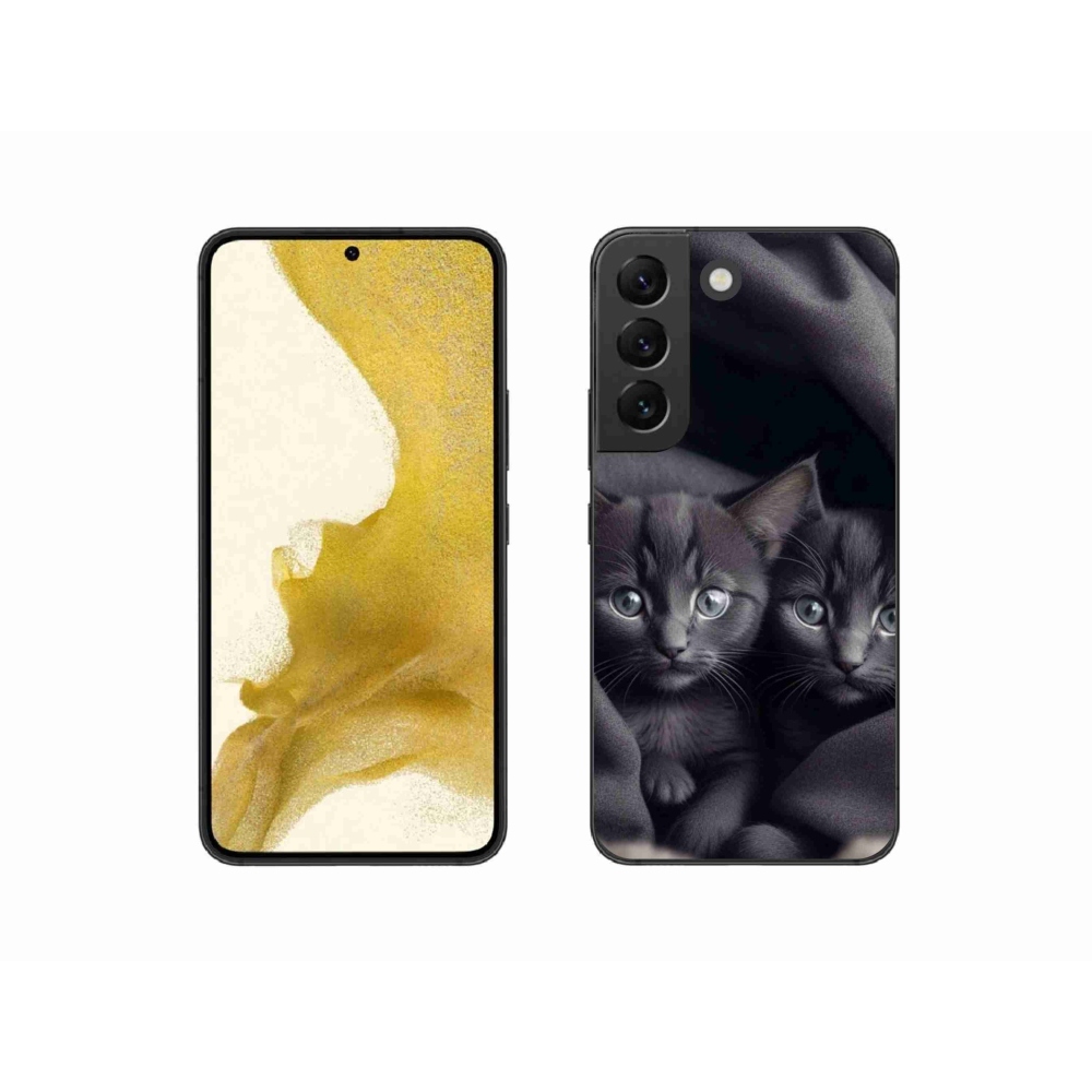 Gelový kryt mmCase na Samsung Galaxy S22 5G - kočičí duo