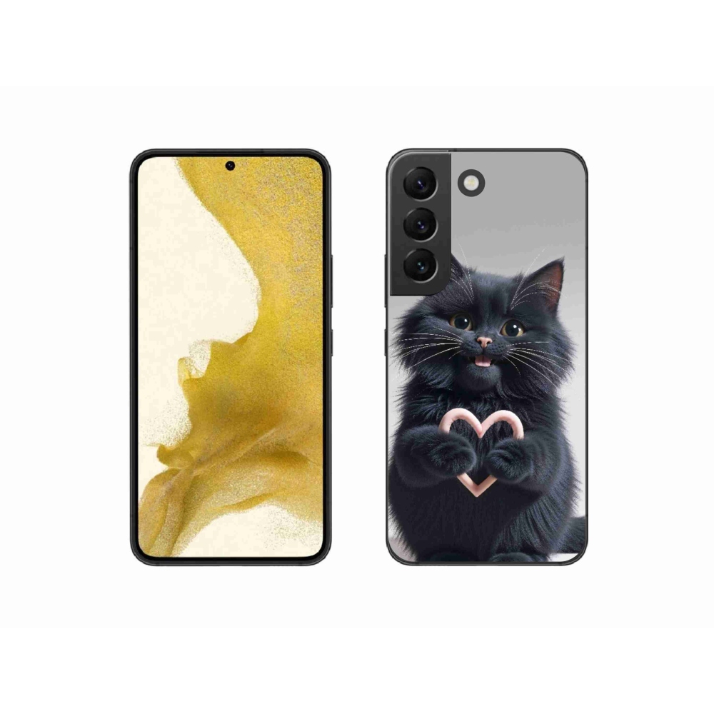 Gelový kryt mmCase na Samsung Galaxy S22 5G - kočičí láska 3