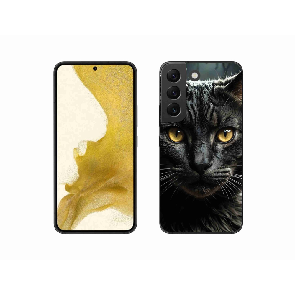 Gelový kryt mmCase na Samsung Galaxy S22 5G - kočičí pohled 3