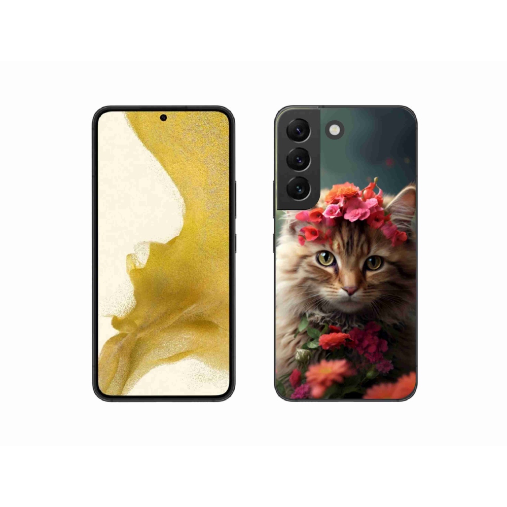 Gelový kryt mmCase na Samsung Galaxy S22 5G - kočíčí princezna