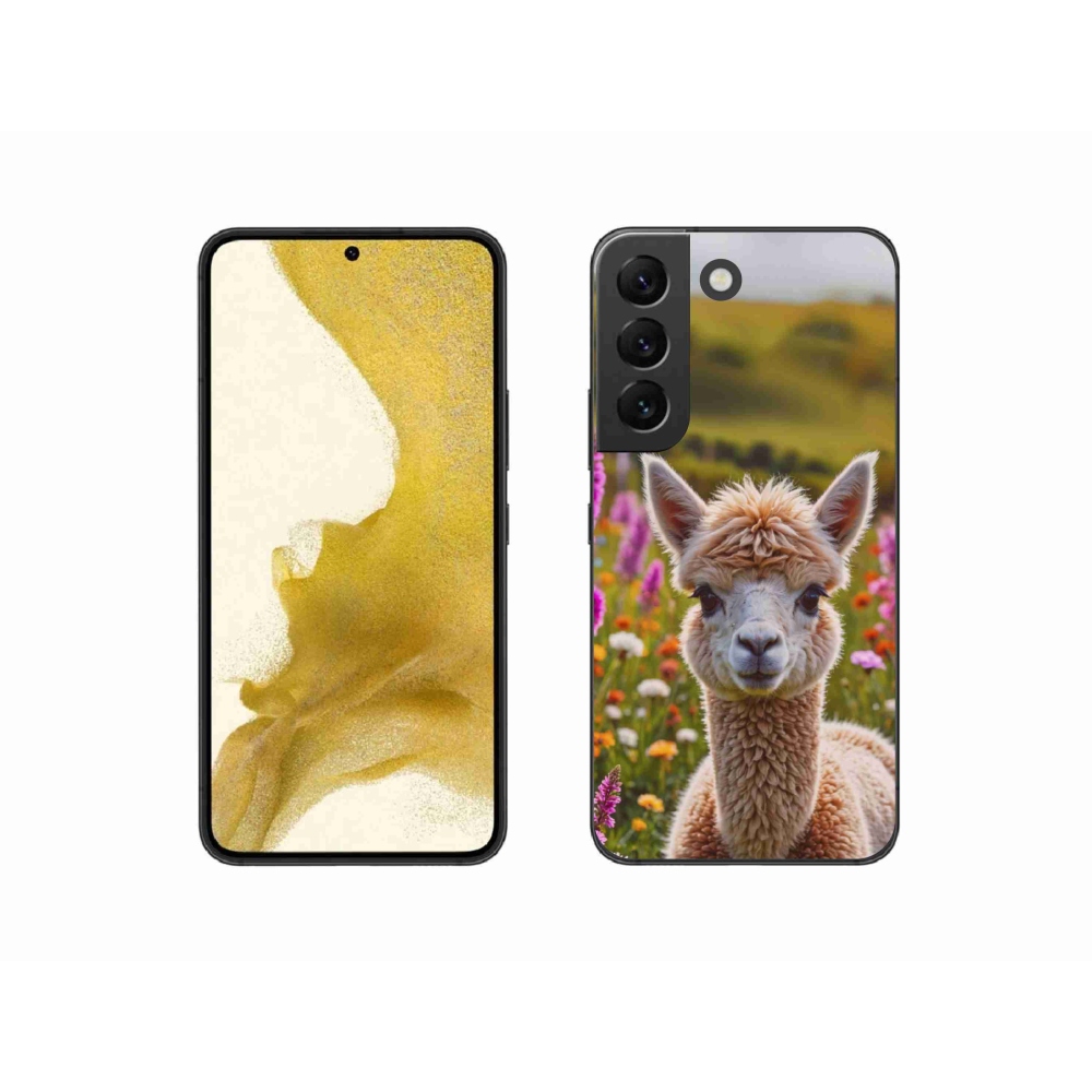 Gelový kryt mmCase na Samsung Galaxy S22 5G - lama na louce