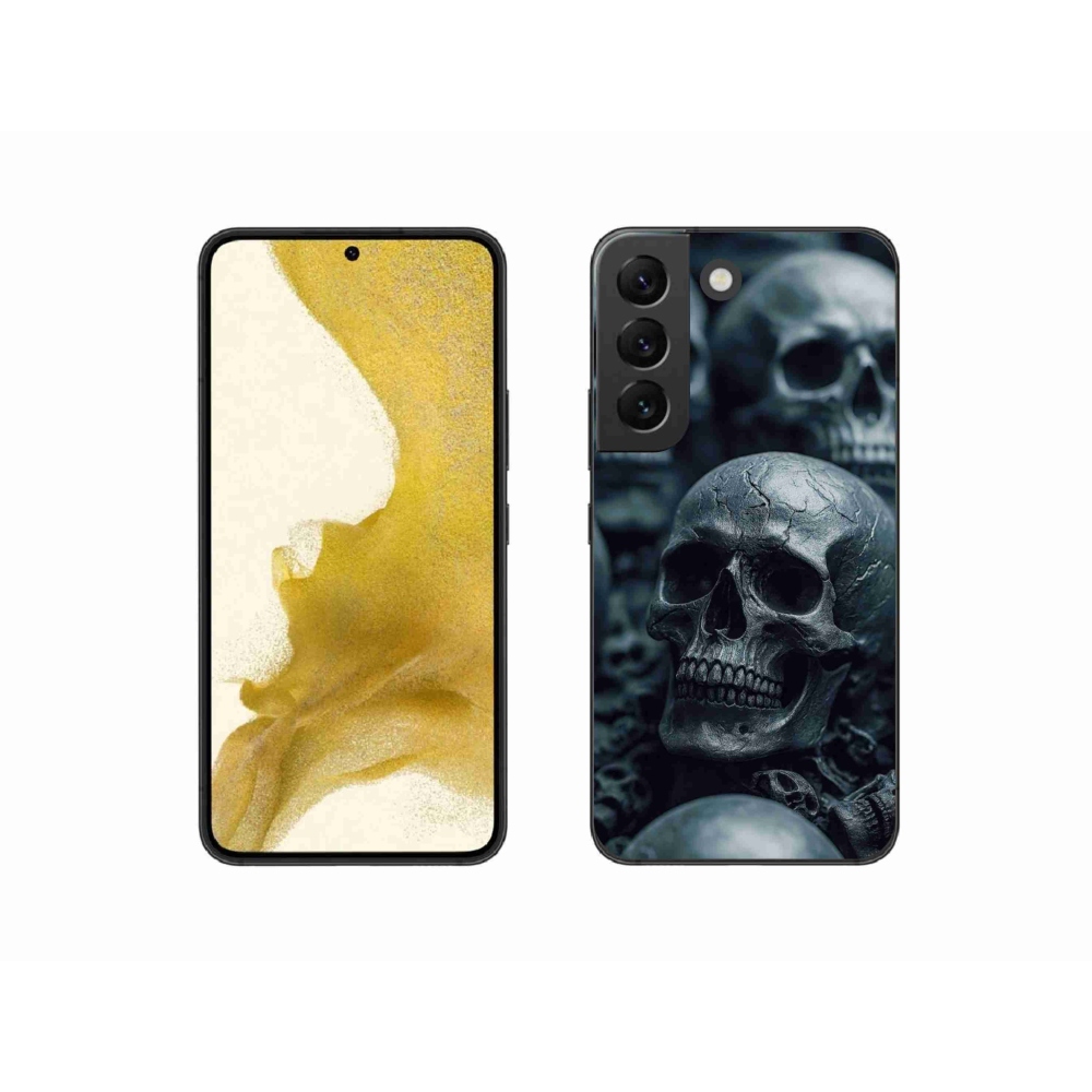Gelový kryt mmCase na Samsung Galaxy S22 5G - lebka 2
