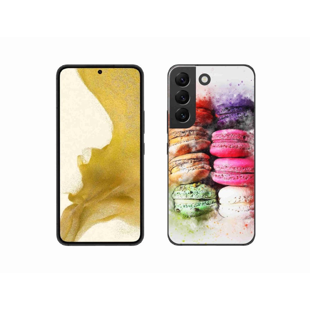 Gelový kryt mmCase na Samsung Galaxy S22 5G - makrónky