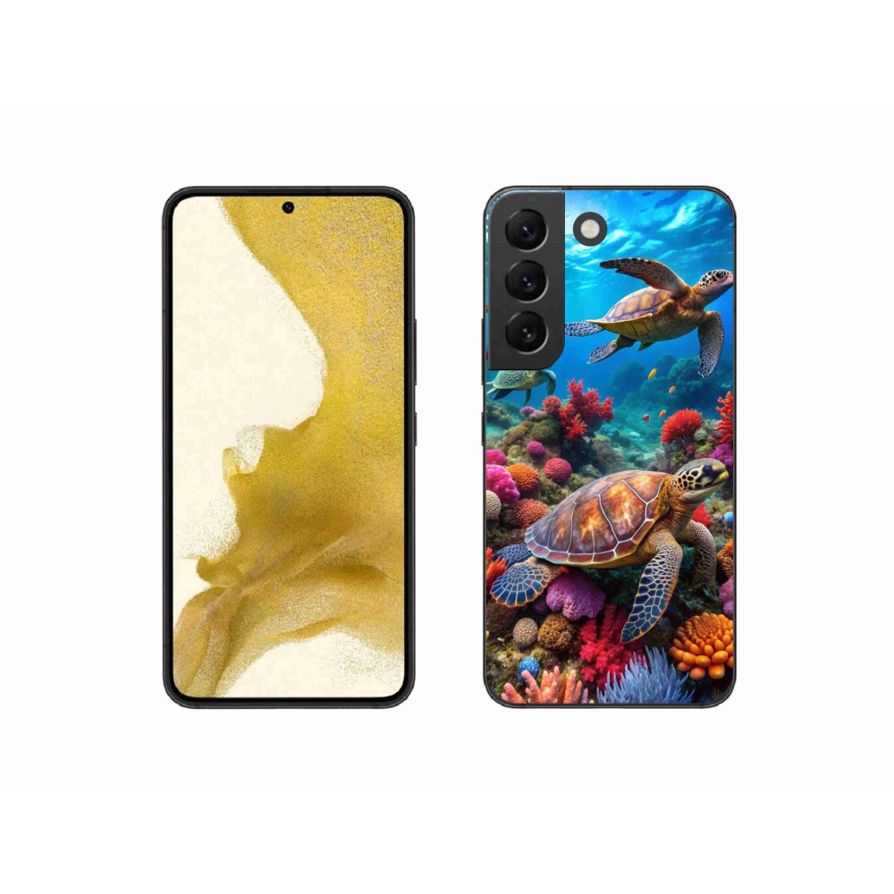 Gelový kryt mmCase na Samsung Galaxy S22 5G - mořský svět 2