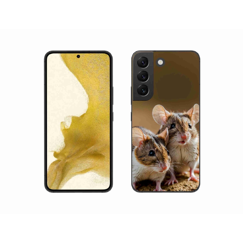 Gelový kryt mmCase na Samsung Galaxy S22 5G - myší duo