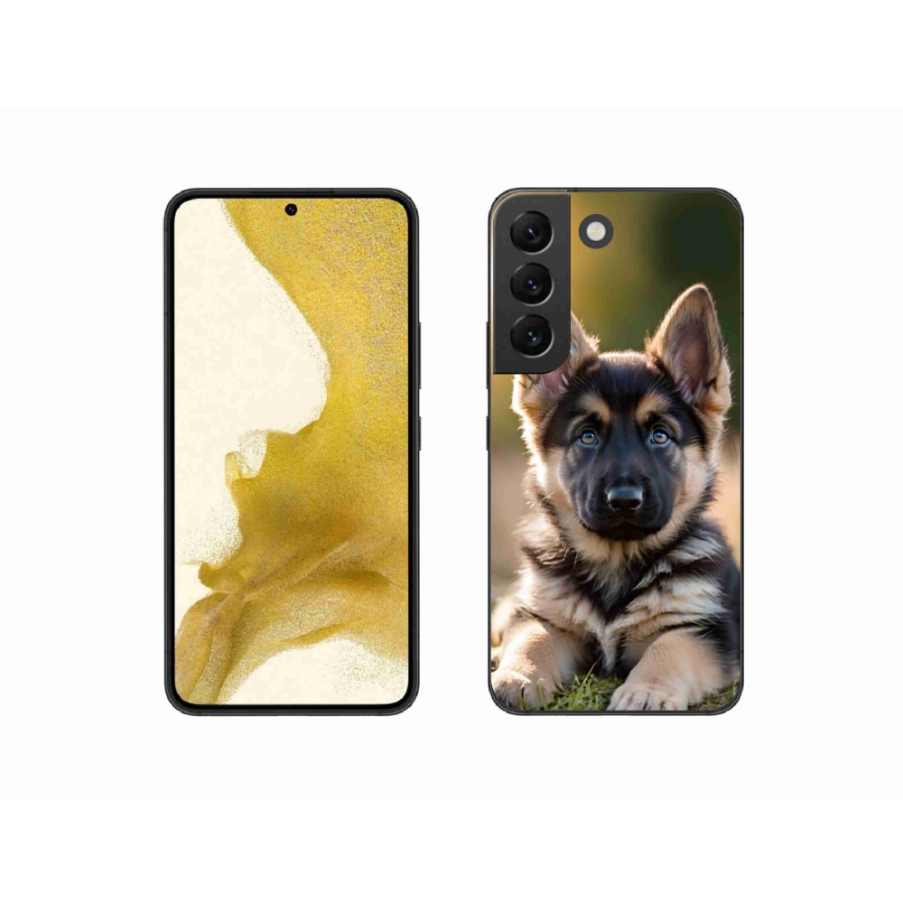 Gelový kryt mmCase na Samsung Galaxy S22 5G - německý ovčák v přírodě