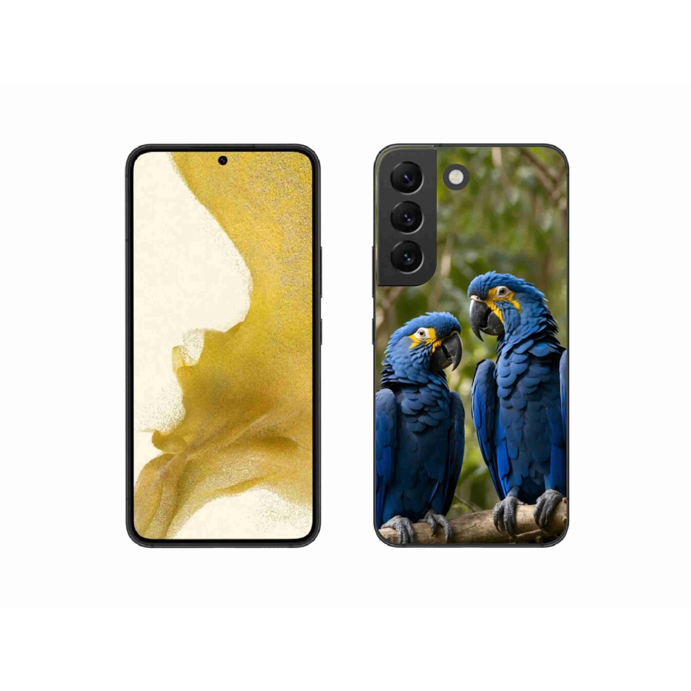 Gelový kryt mmCase na Samsung Galaxy S22 5G - papouščí duo