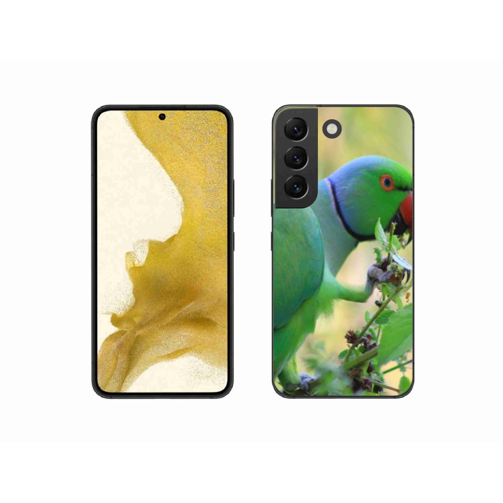 Gelový kryt mmCase na Samsung Galaxy S22 5G - papoušek alexandr