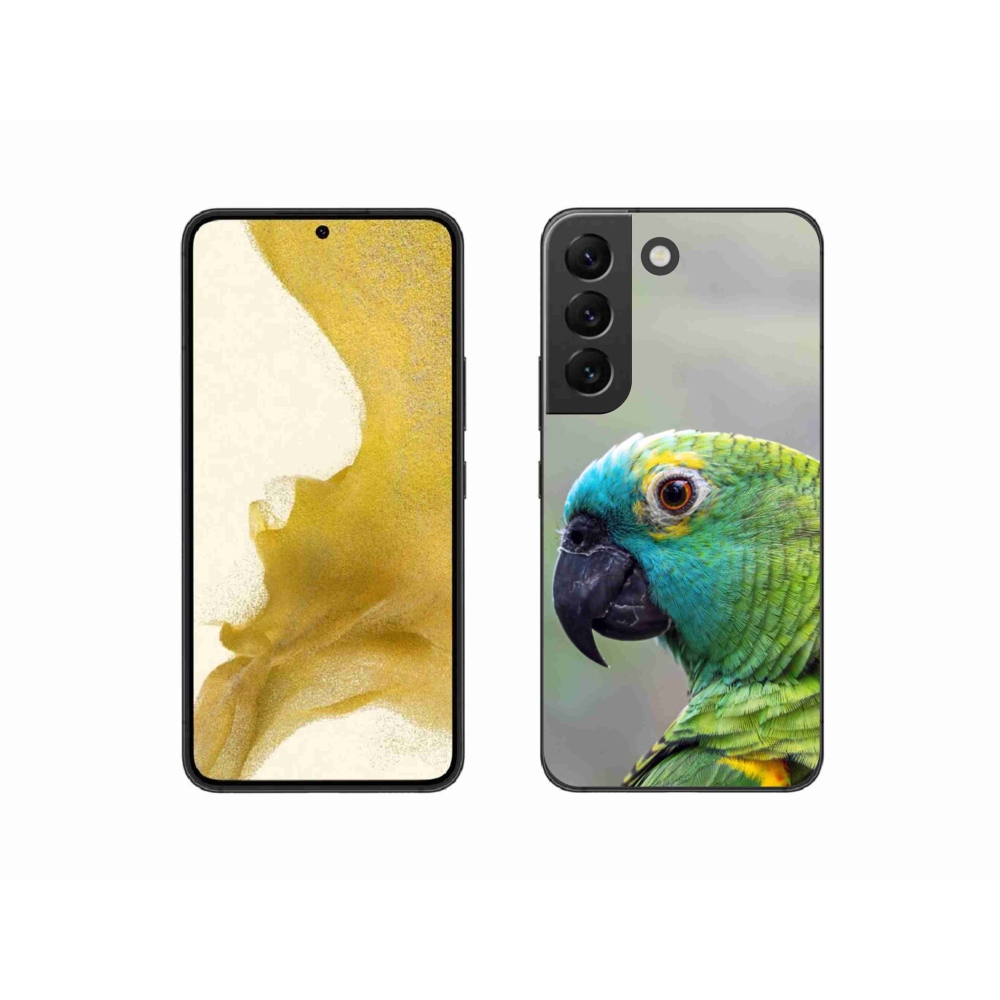 Gelový kryt mmCase na Samsung Galaxy S22 5G - papoušek amazoňan