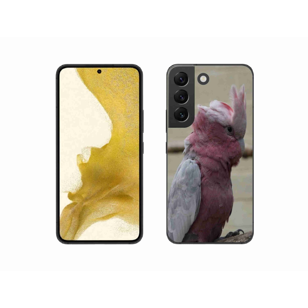 Gelový kryt mmCase na Samsung Galaxy S22 5G - papoušek kakadu růžový