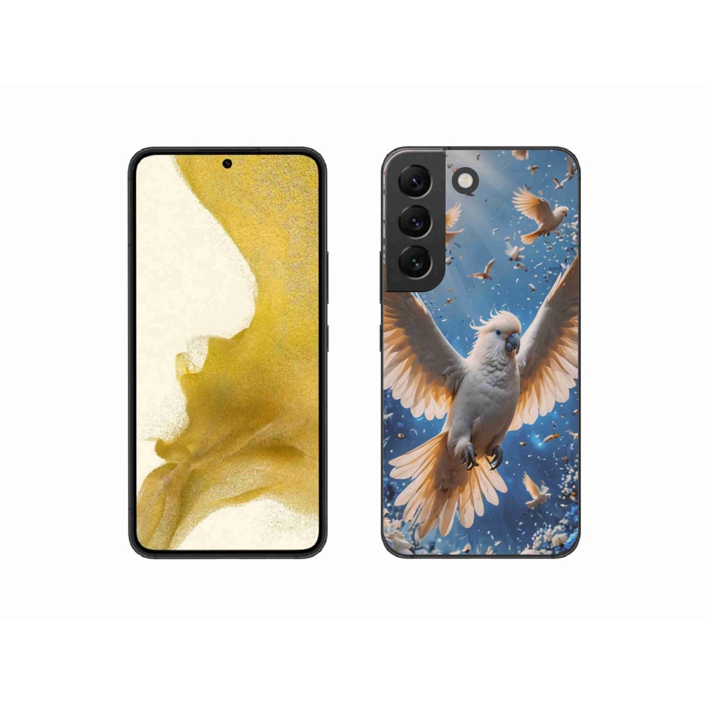 Gelový kryt mmCase na Samsung Galaxy S22 5G - papoušek kakadu