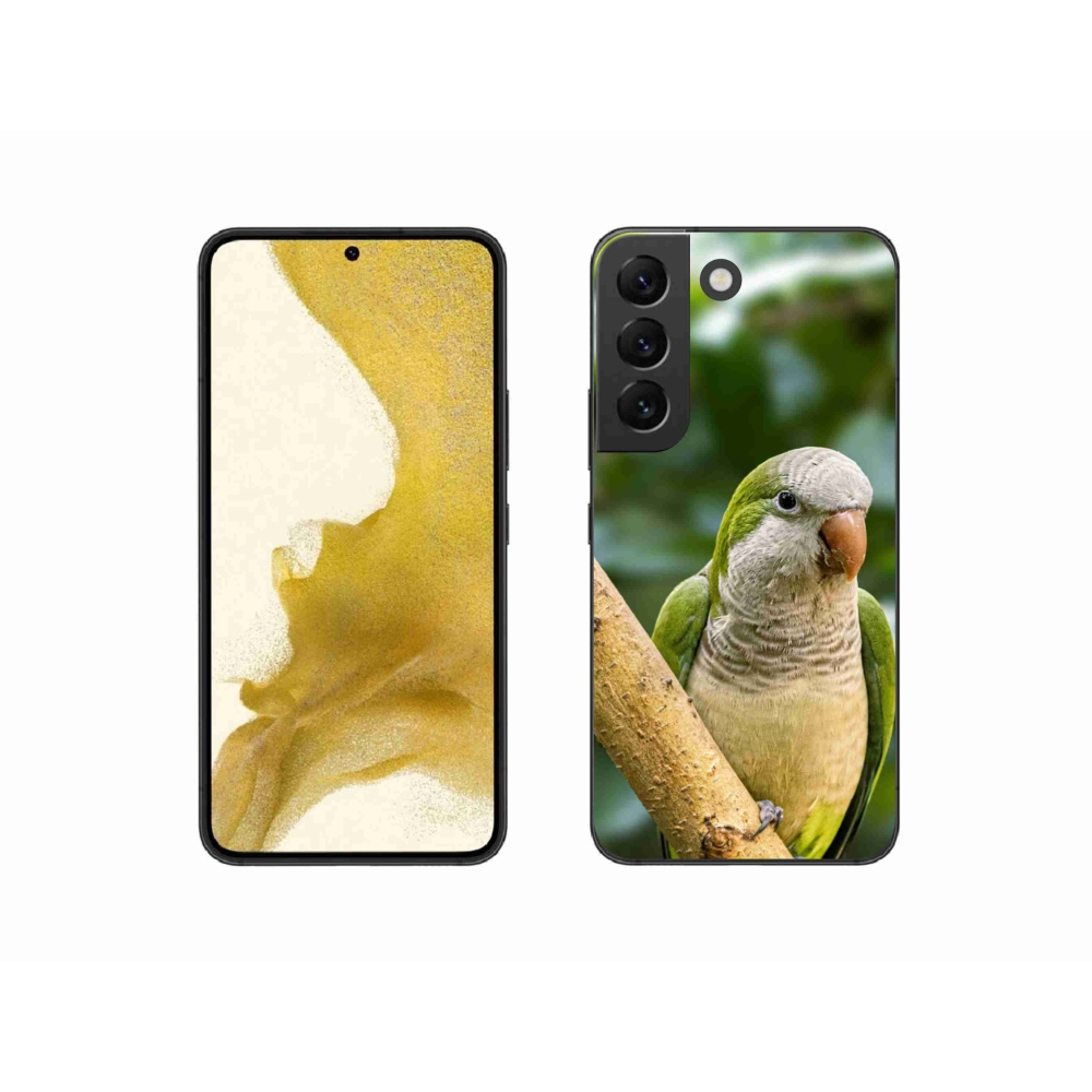 Gelový kryt mmCase na Samsung Galaxy S22 5G - papoušek mníšek