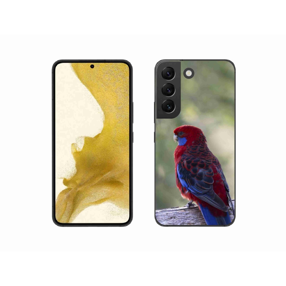 Gelový kryt mmCase na Samsung Galaxy S22 5G - papoušek rosela