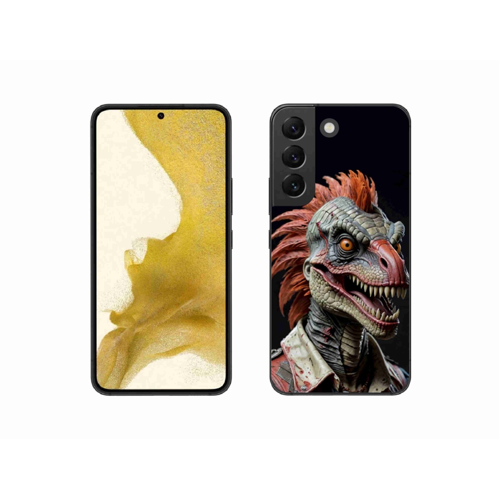 Gelový kryt mmCase na Samsung Galaxy S22 5G - punk dinosaurus