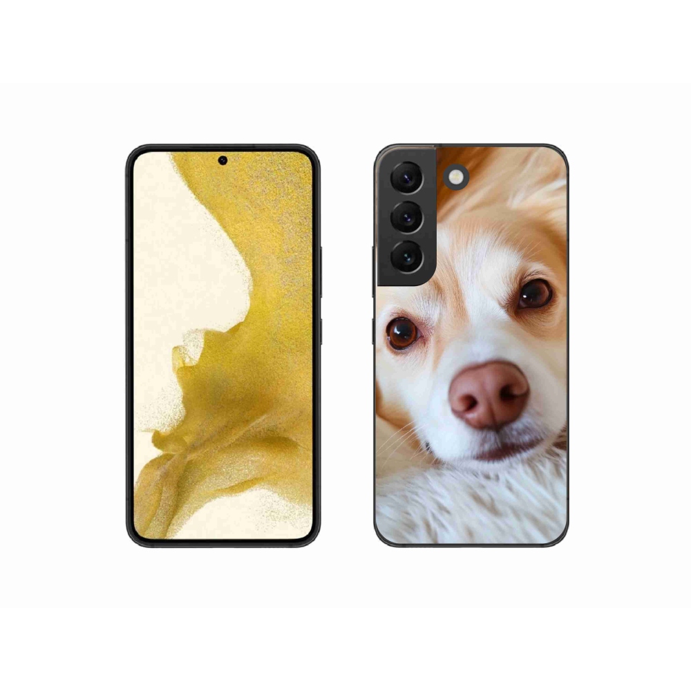 Gelový kryt mmCase na Samsung Galaxy S22 5G - Roztomilá čivava