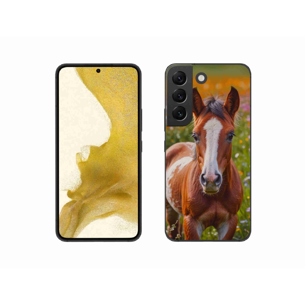 Gelový kryt mmCase na Samsung Galaxy S22 5G - roztomilé hříbě