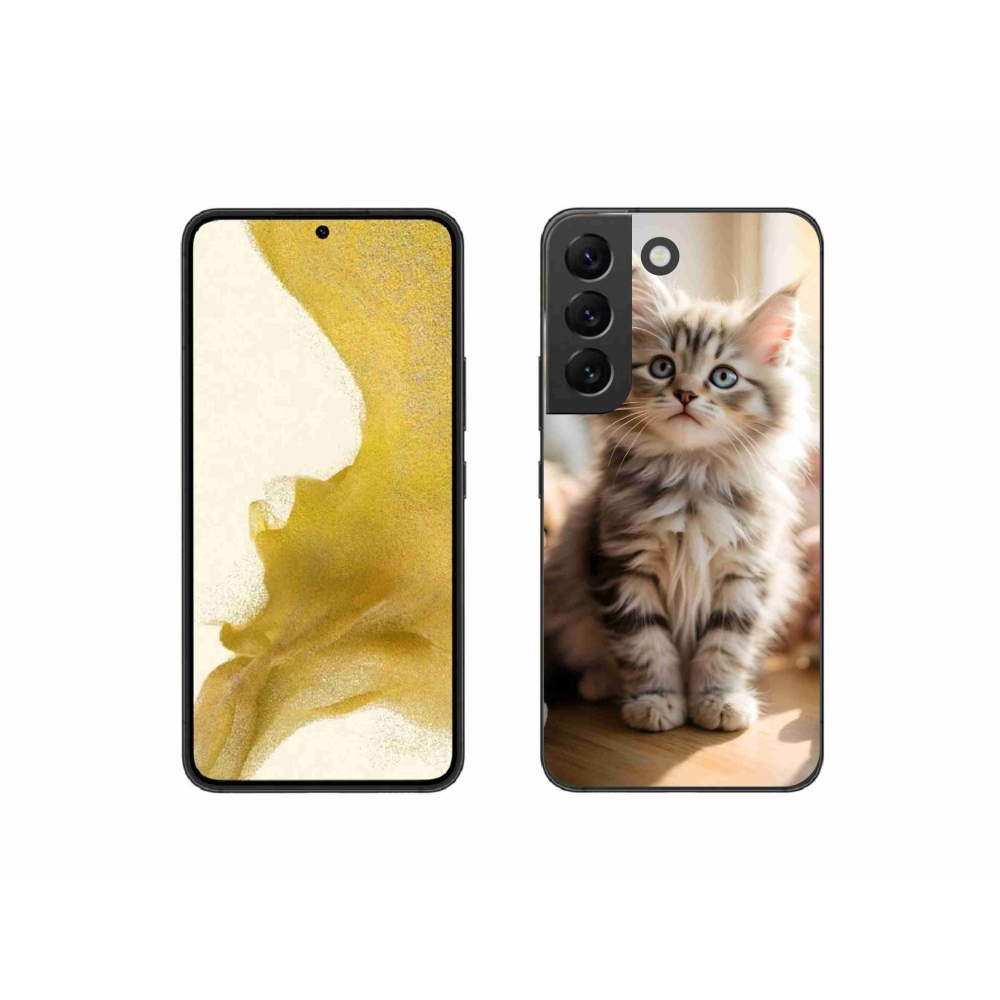 Gelový kryt mmCase na Samsung Galaxy S22 5G - roztomilé kotě 10