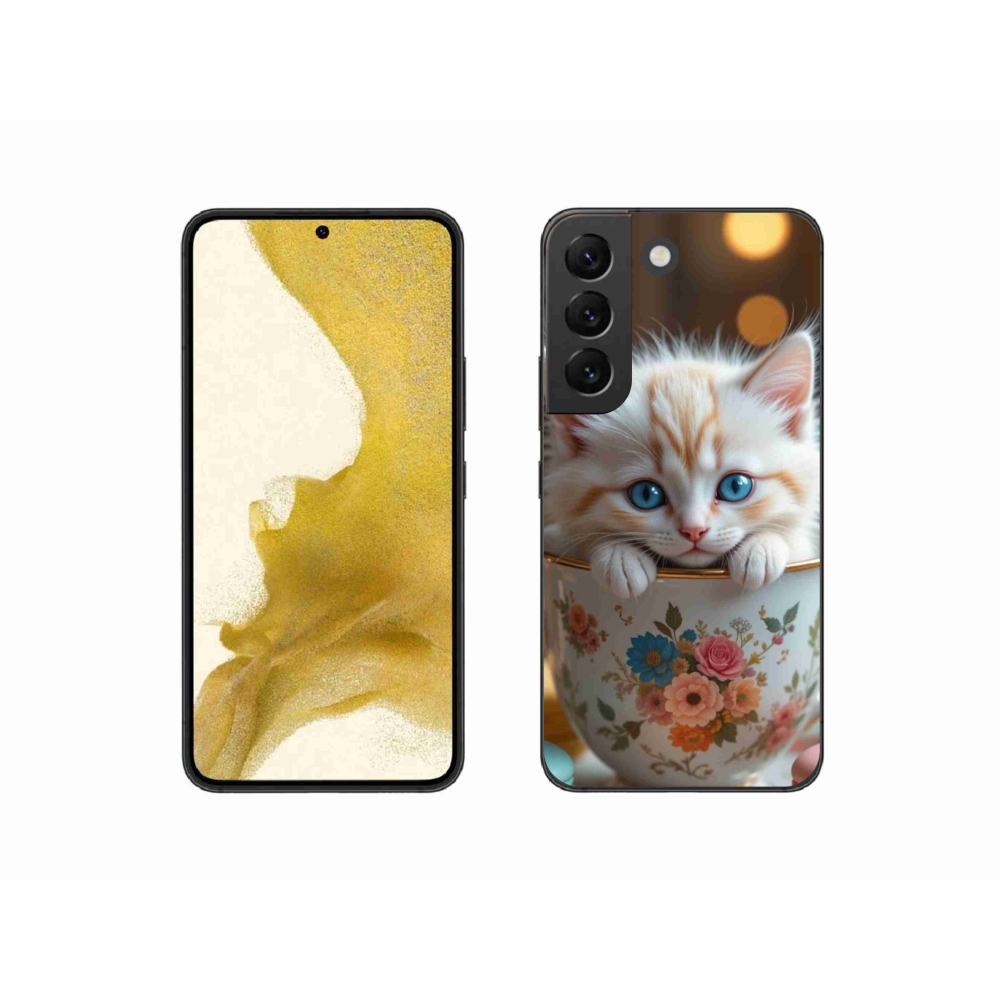 Gelový kryt mmCase na Samsung Galaxy S22 5G - roztomilé kotě 6