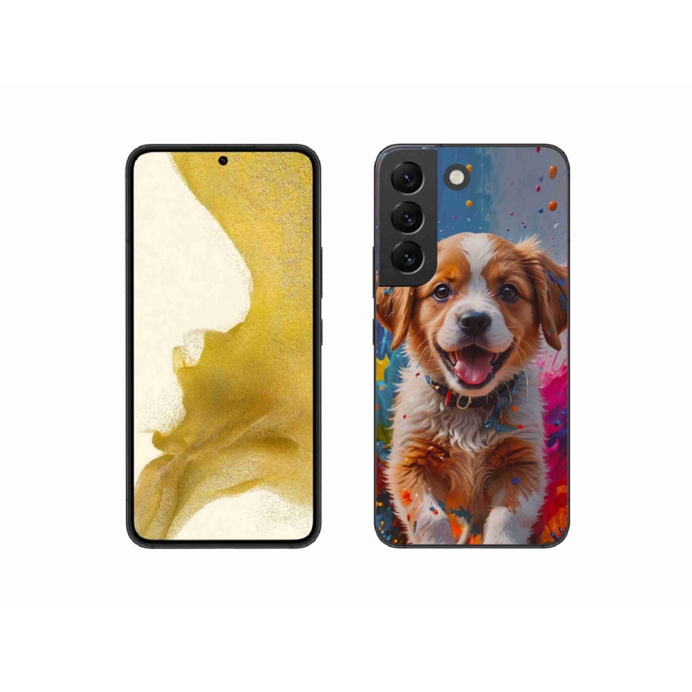 Gelový kryt mmCase na Samsung Galaxy S22 5G - roztomilé štěně 3