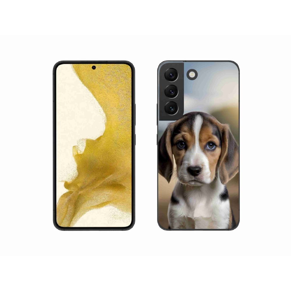 Gelový kryt mmCase na Samsung Galaxy S22 5G - roztomilý bígl