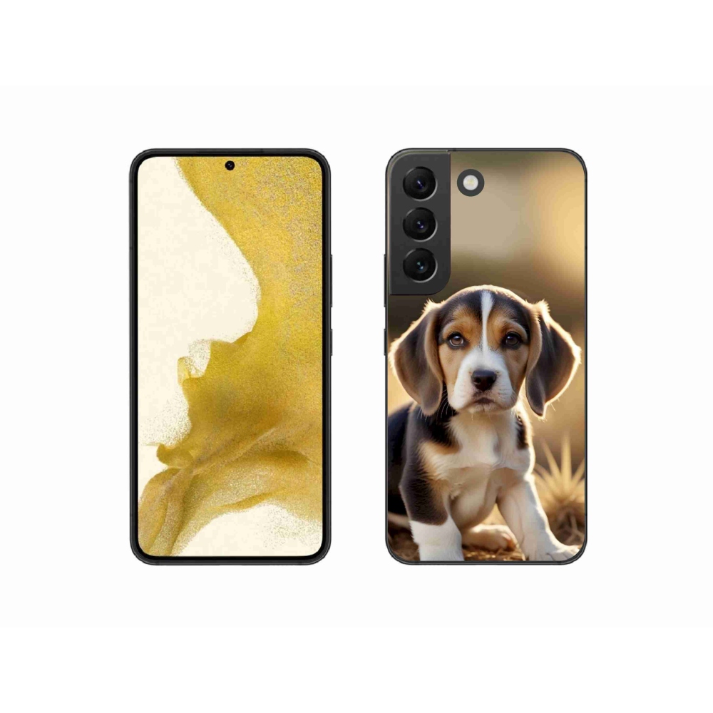 Gelový kryt mmCase na Samsung Galaxy S22 5G - roztomilý bígl