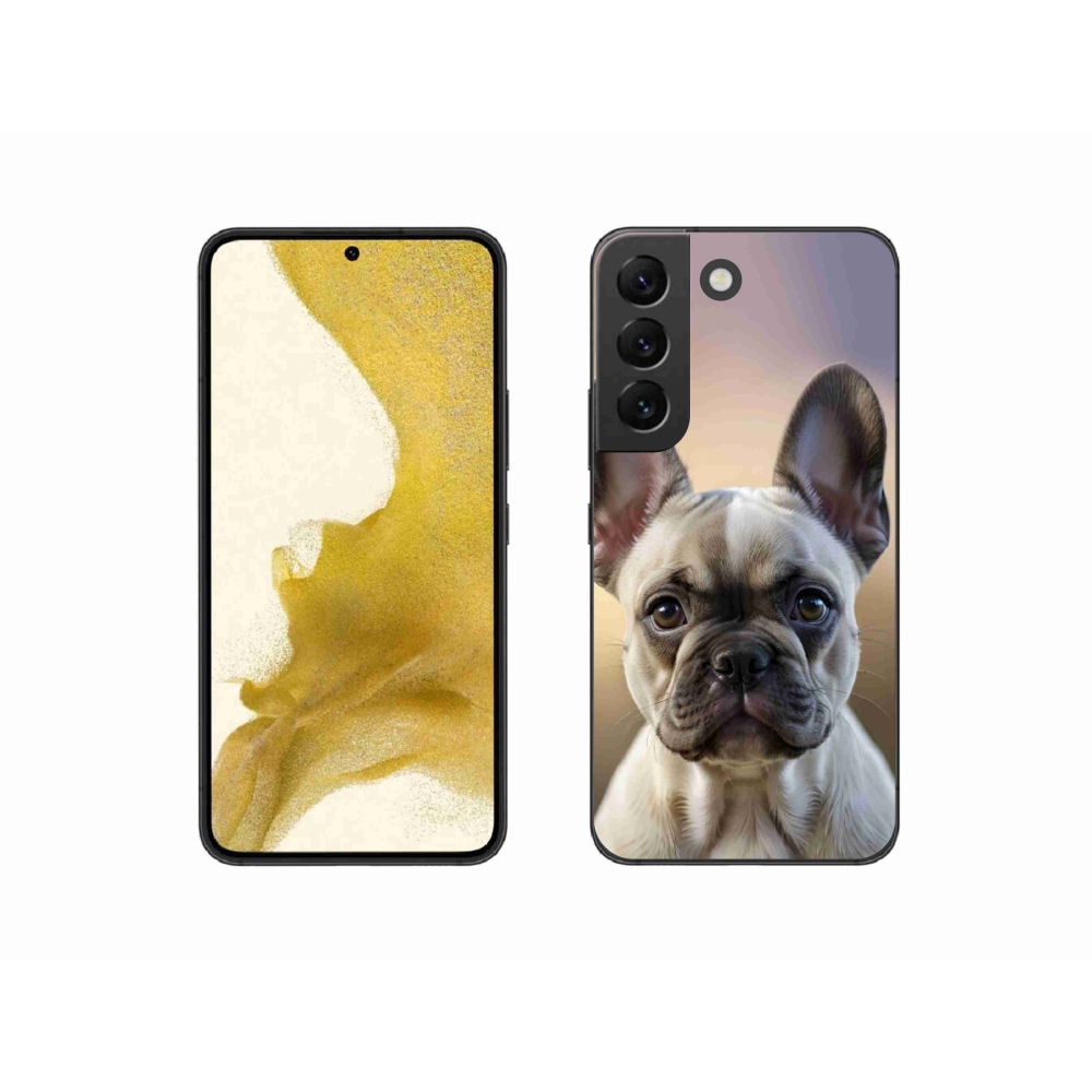 Gelový kryt mmCase na Samsung Galaxy S22 5G - roztomilý francouzský buldoček