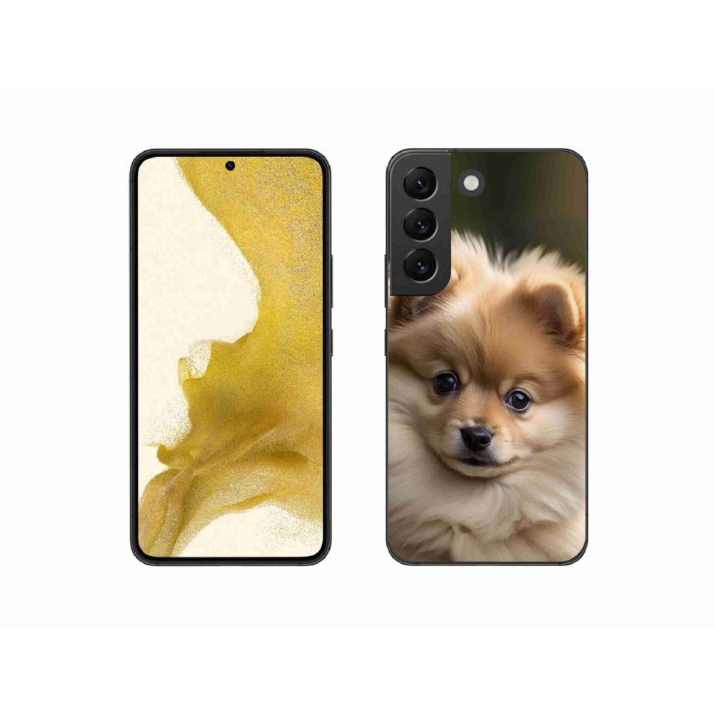 Gelový kryt mmCase na Samsung Galaxy S22 5G - roztomilý pomeranian 2
