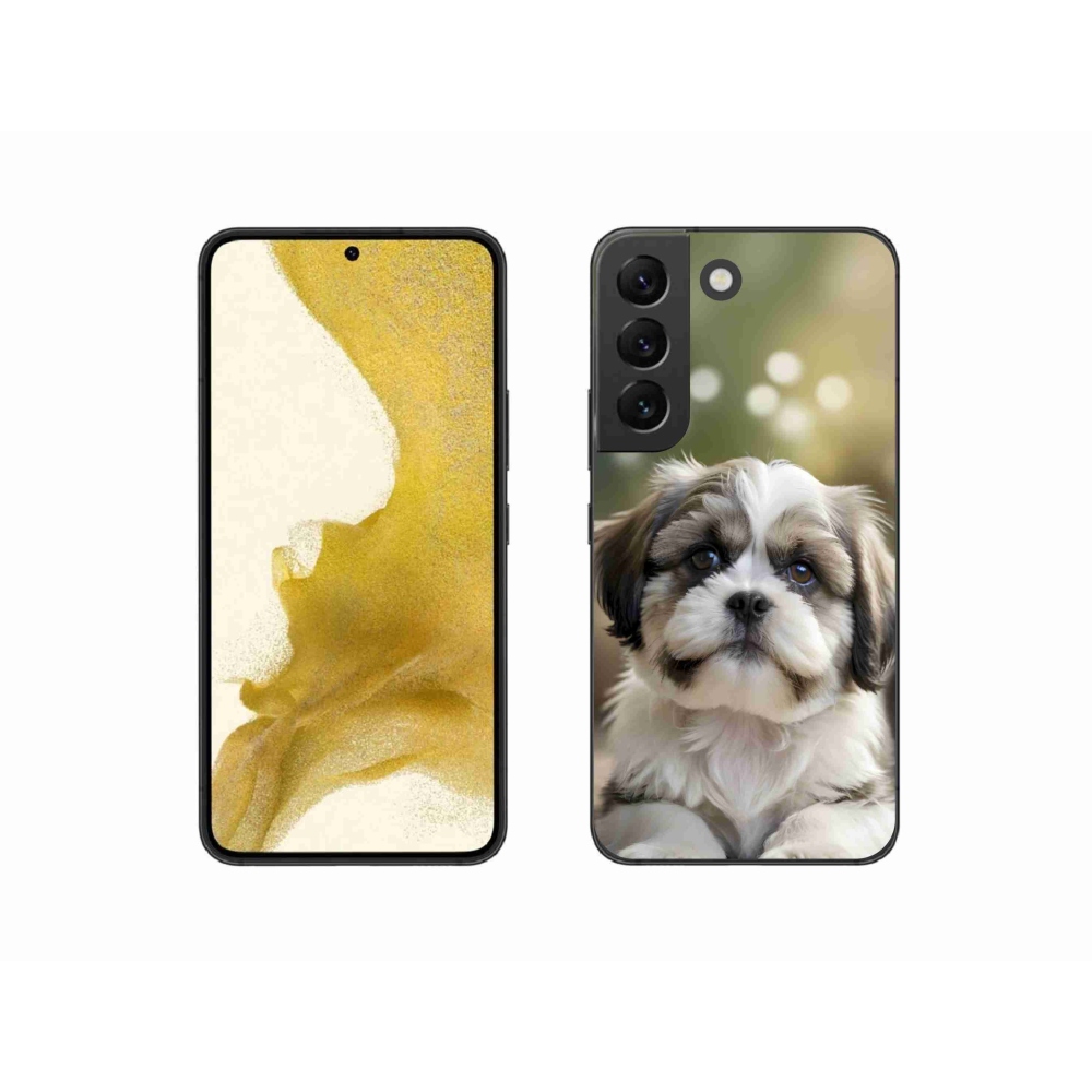 Gelový kryt mmCase na Samsung Galaxy S22 5G - roztomilý shih-tzu