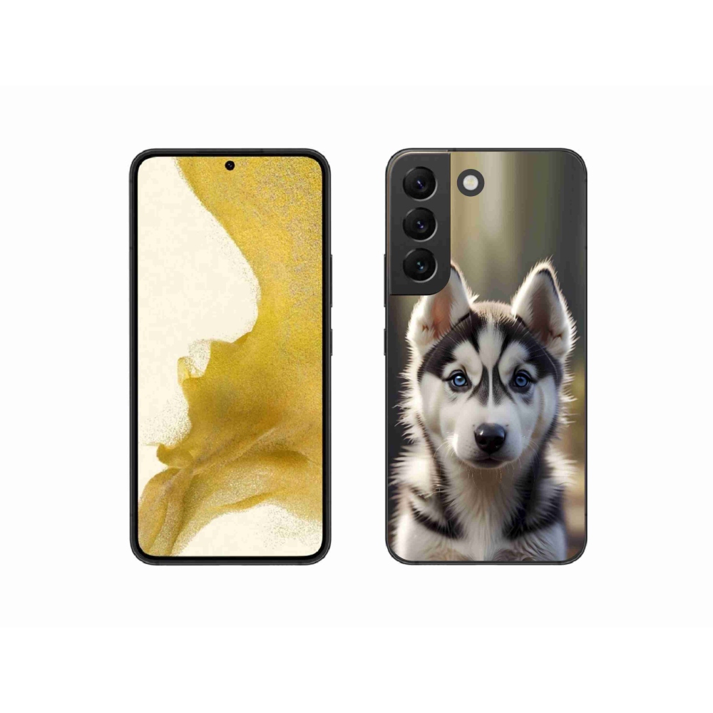 Gelový kryt mmCase na Samsung Galaxy S22 5G - roztomilý sibiřský husky