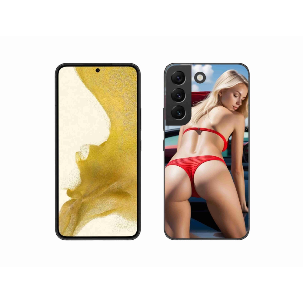 Gelový kryt mmCase na Samsung Galaxy S22 5G - sexy žena 2