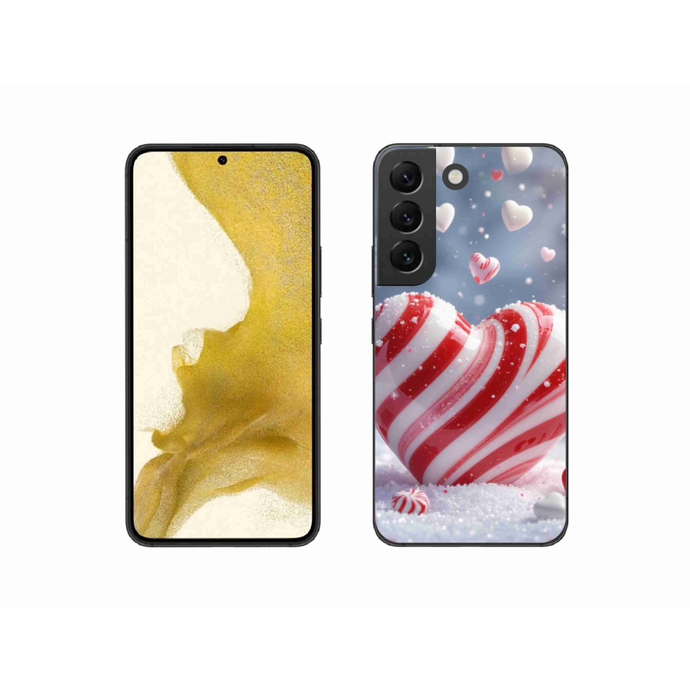 Gelový kryt mmCase na Samsung Galaxy S22 5G - sladké srdce