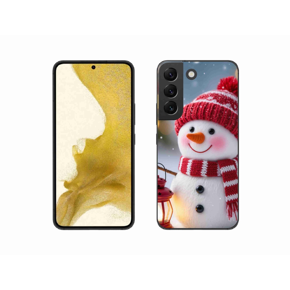 Gelový kryt mmCase na Samsung Galaxy S22 5G - sněhulák 2