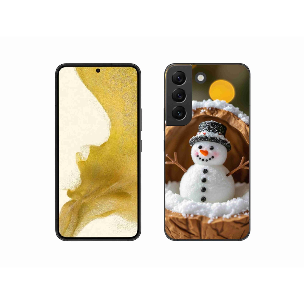 Gelový kryt mmCase na Samsung Galaxy S22 5G - sněhulák 4