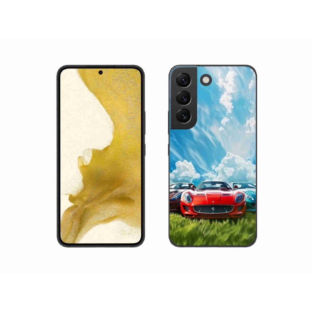 Gelový kryt mmCase na Samsung Galaxy S22 5G - sportovní vozy