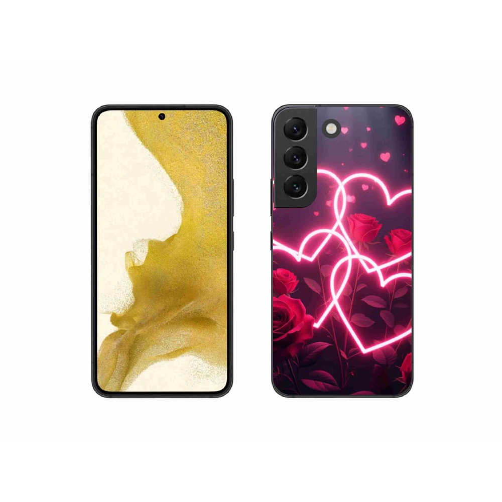 Gelový kryt mmCase na Samsung Galaxy S22 5G - srdce lásky