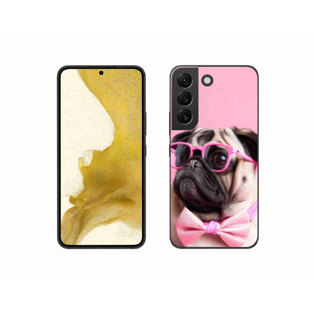 Gelový kryt mmCase na Samsung Galaxy S22 5G - stylový mops