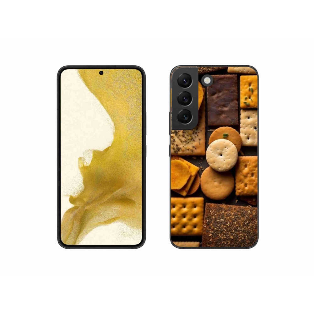 Gelový kryt mmCase na Samsung Galaxy S22 5G - sušenky