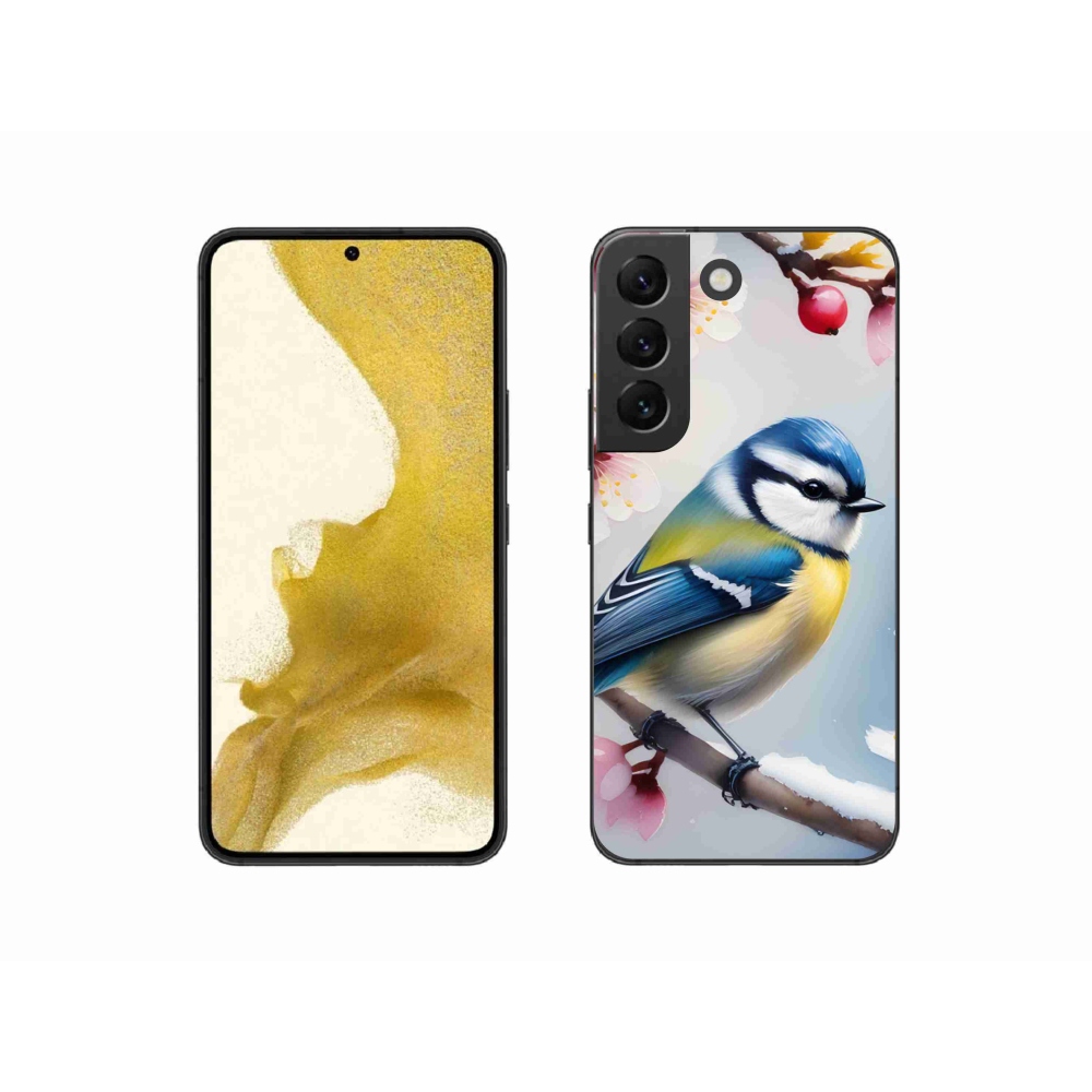 Gelový kryt mmCase na Samsung Galaxy S22 5G - sýkorka