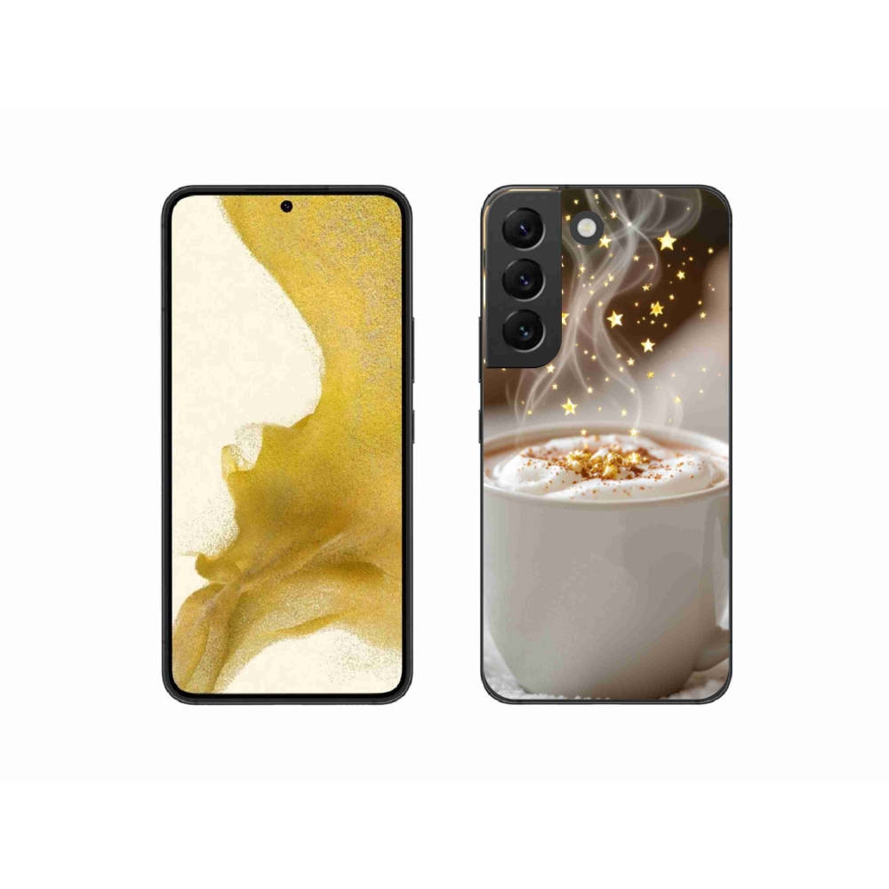 Gelový kryt mmCase na Samsung Galaxy S22 5G - vánoční horký nápoj
