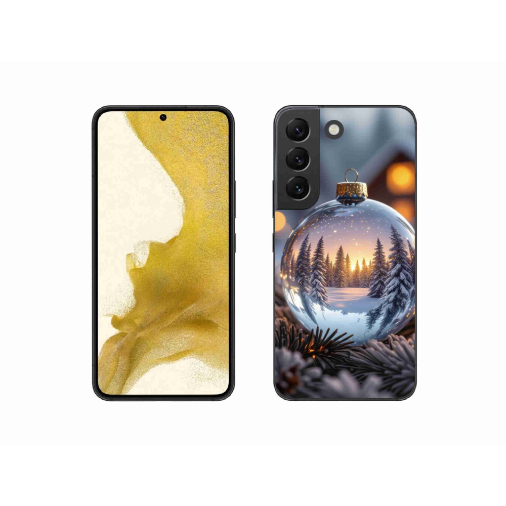 Gelový kryt mmCase na Samsung Galaxy S22 5G - vánoční ozdoba