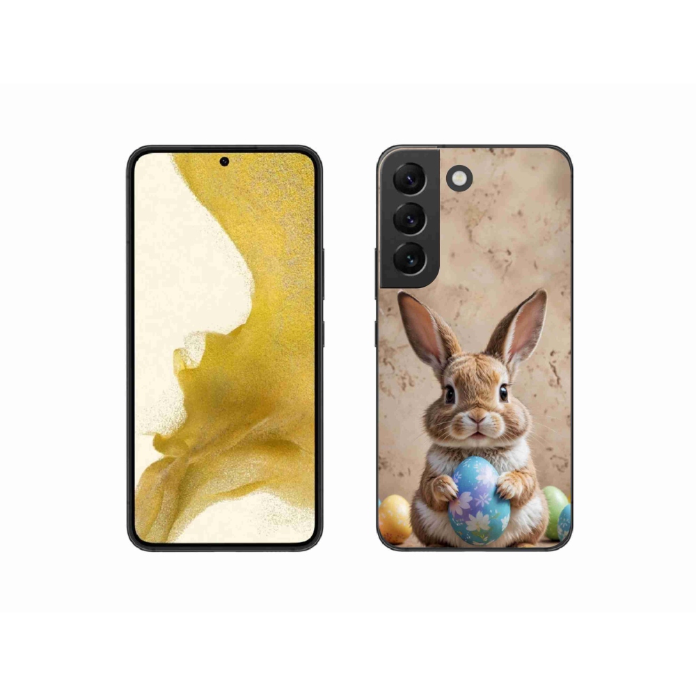 Gelový kryt mmCase na Samsung Galaxy S22 5G - velikonoční králíček