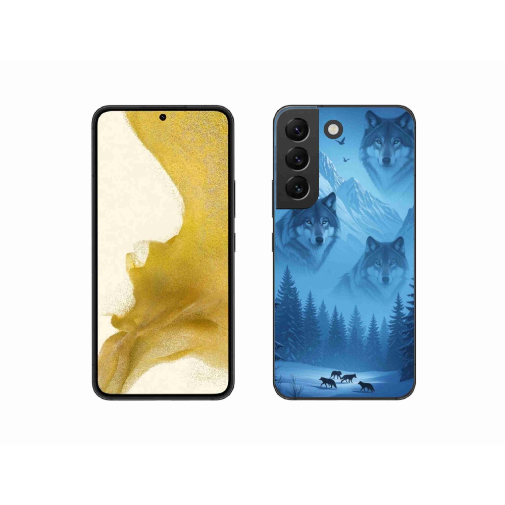 Gelový kryt mmCase na Samsung Galaxy S22 5G - vlčí smečka
