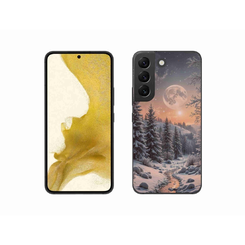 Gelový kryt mmCase na Samsung Galaxy S22 5G - zimní krajina 2